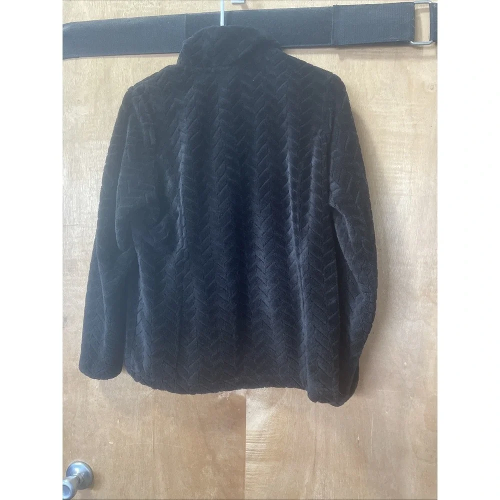 Free Country Velour Jacket Full Zip Fleece Women's Size Medium